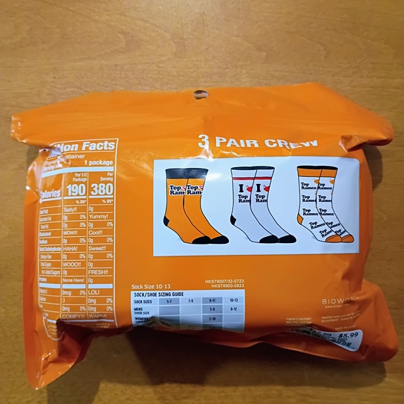 Vibrant Romen Noodle Hoodie And Socks Set - Picture 6 of 7